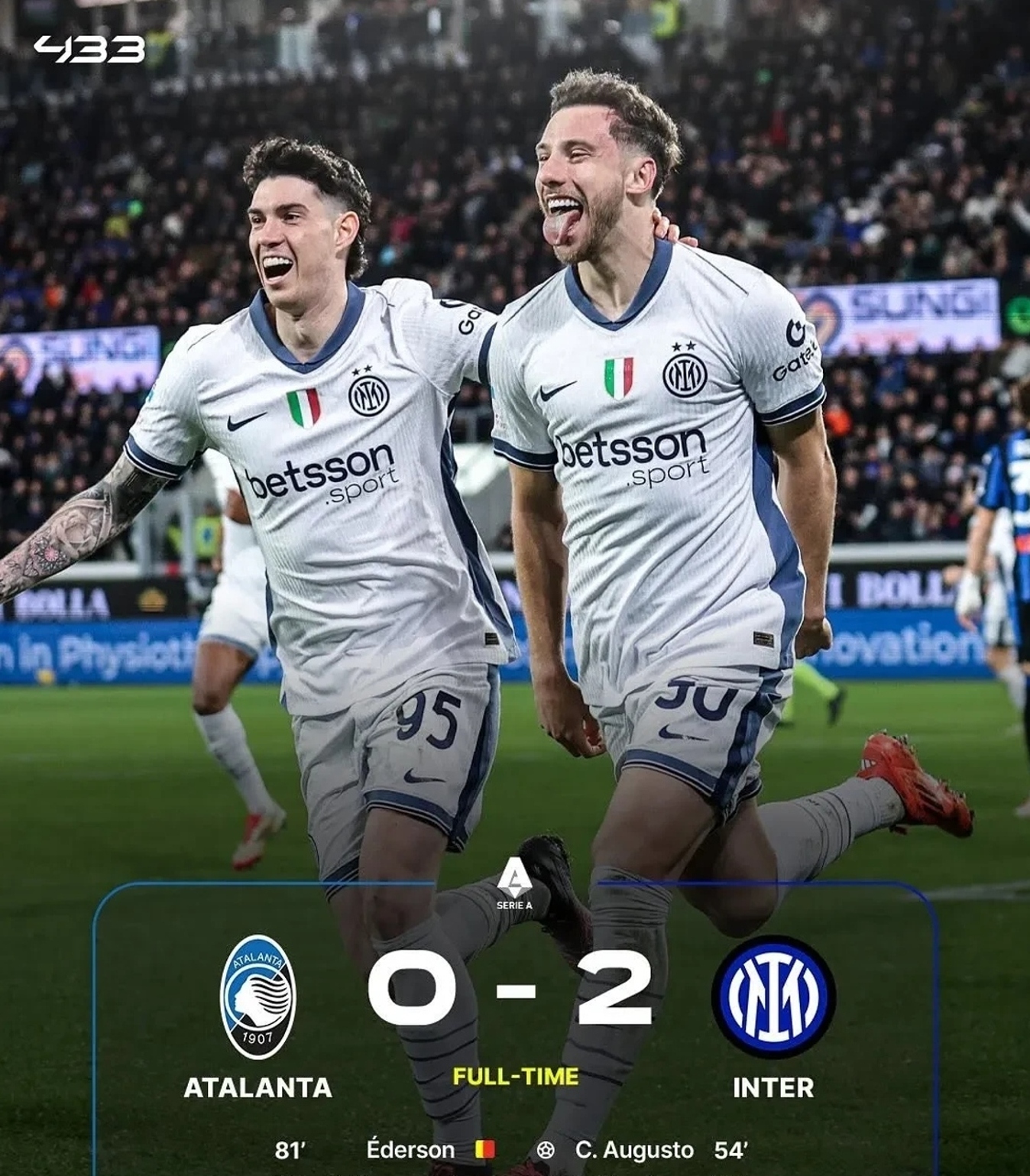 国际米兰战胜热那亚，保持领先优势